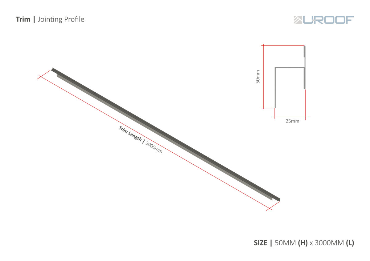 Plastisol Jointing Profile