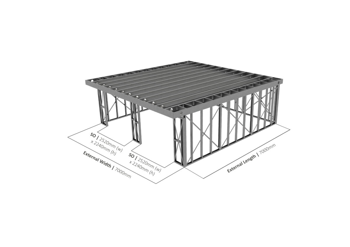 Garages Single Storey Garage 001 Non Watermarked Garage 002 Ss Isometric